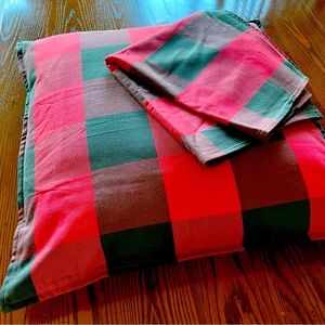 Pottery Barn Buffalo Check Throw Pillows.